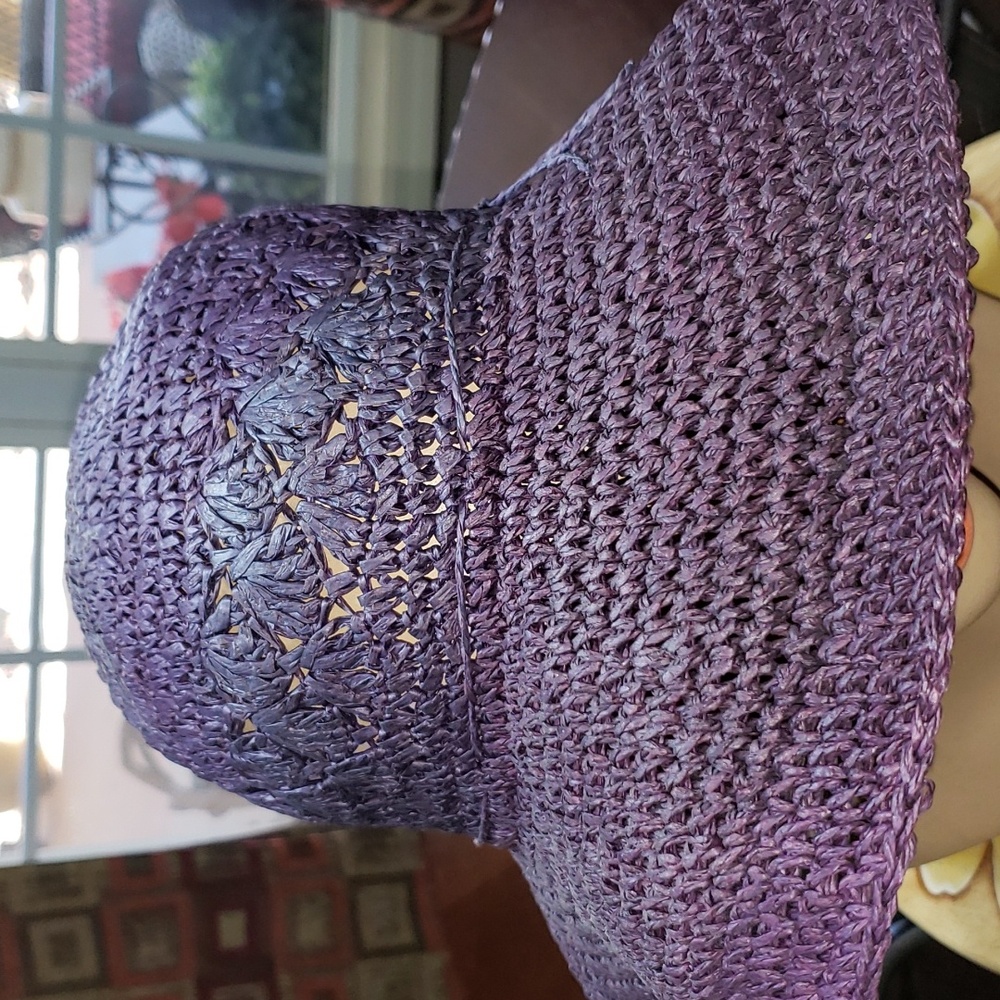 SOLD CL VINTAGE SUN STRAW HAT - Picture 2 of 6